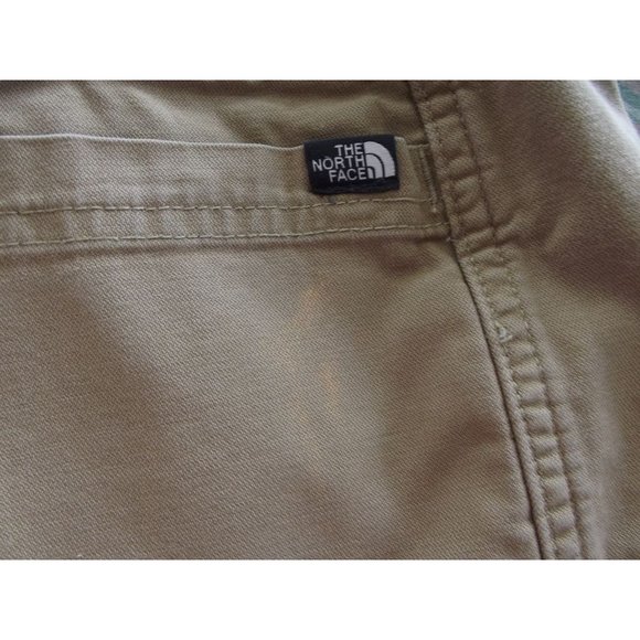 The North Face Shorts Womens 10 Khaki Tan Brown Flat Front Chino Casual Outdoor - Picture 7 of 10